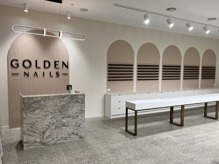 Golden Nails Auckland health and wellness fitout — view 3