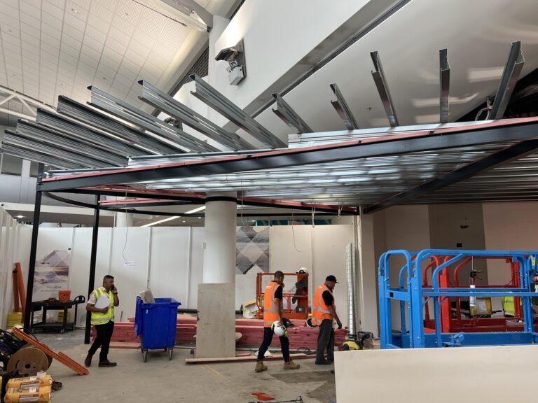 Allpress Cafe – Auckland Airport – Construction construction fitout — view 5
